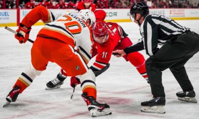 Anaheim Ducks Vs Carolina Hurricanes Hockey Game