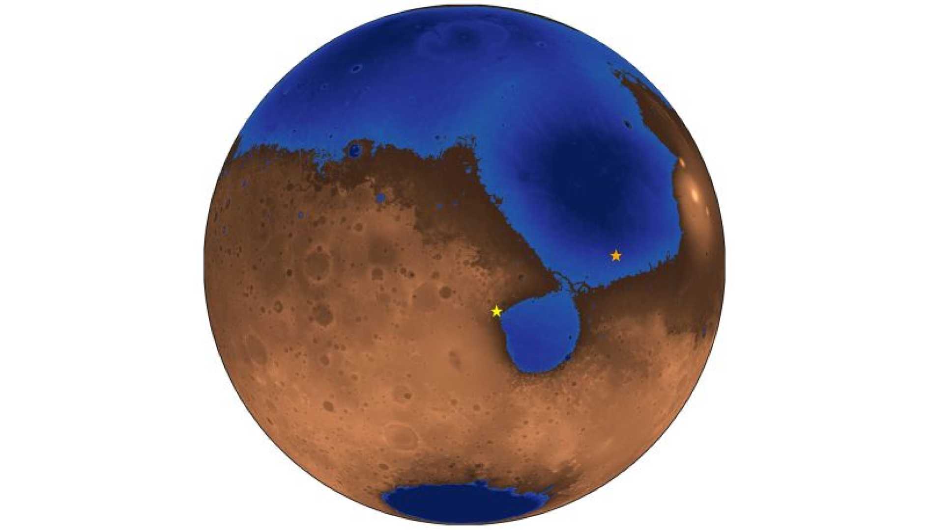 Ancient Mars Ocean Illustration