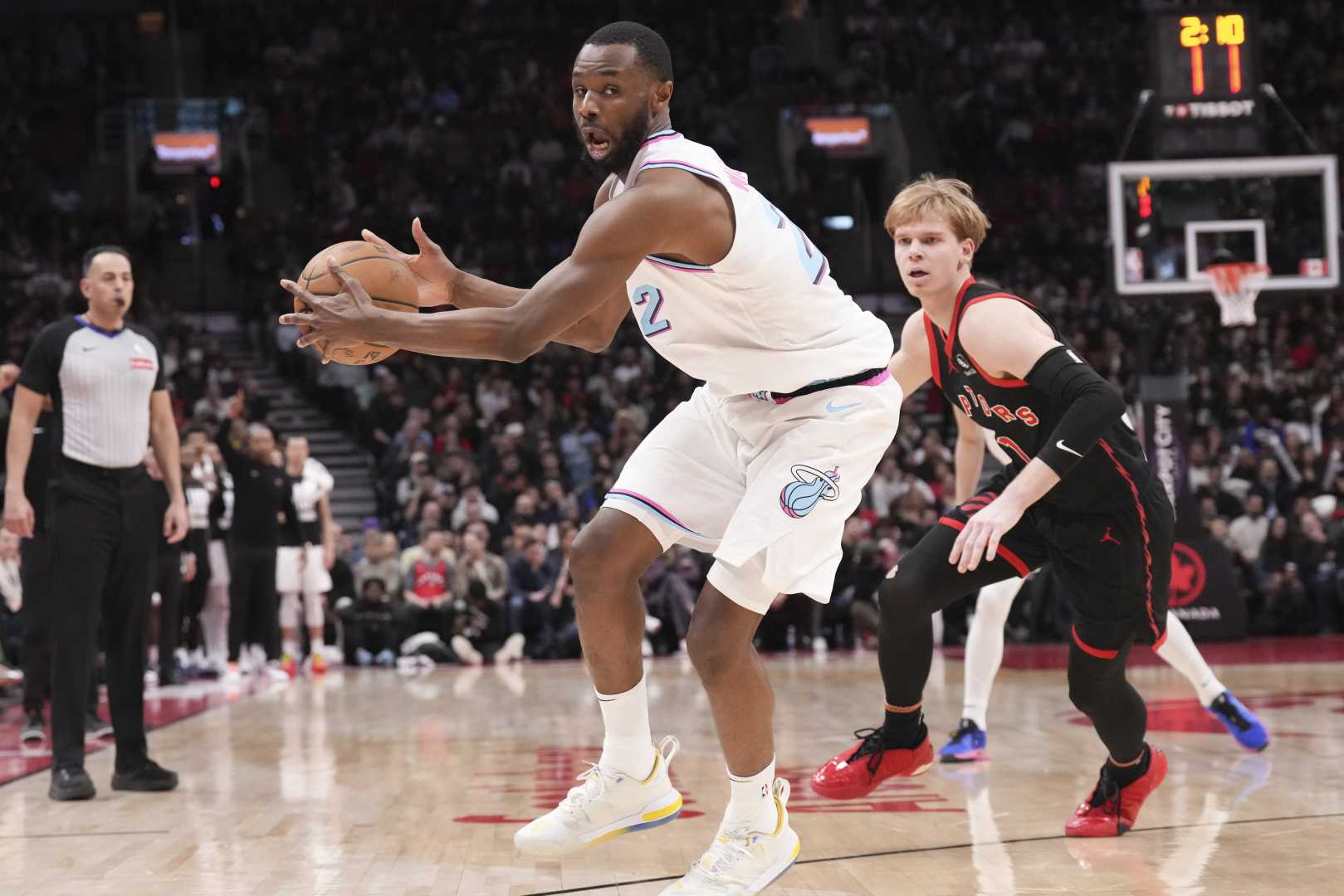 Andrew Wiggins Miami Heat Basketball Action