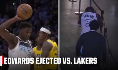 Anthony Edwards Ejected Game Los Angeles Lakers