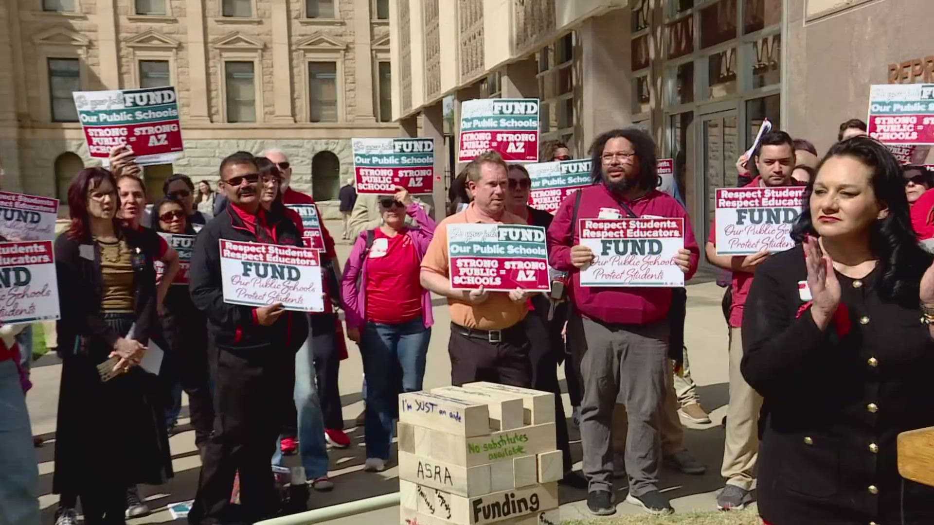 Arizona Educators Rally Capitol Funding Public Education