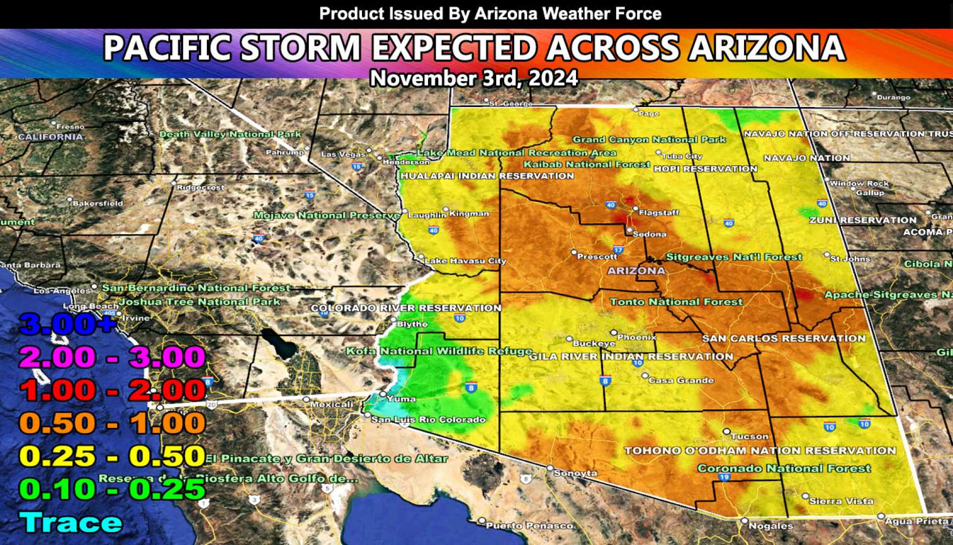 Arizona Storm Weather Forecast