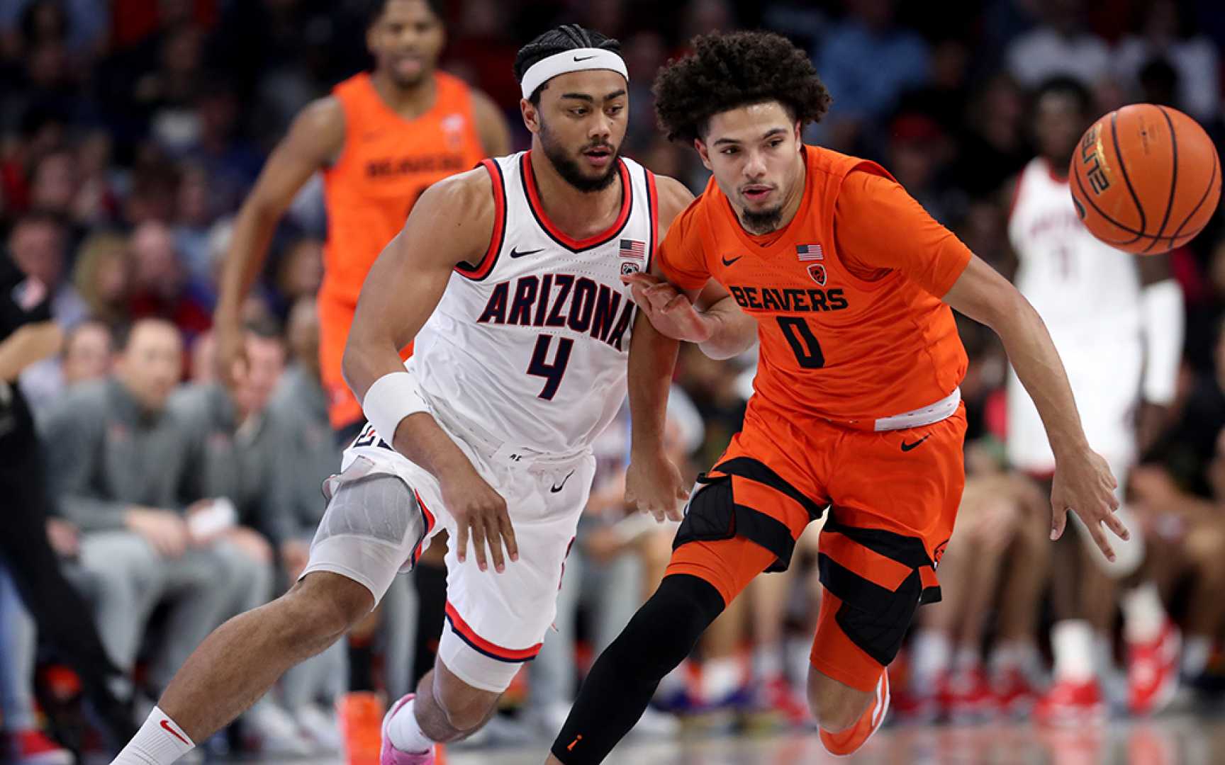 Arizona Wildcats Basketball Team In Action