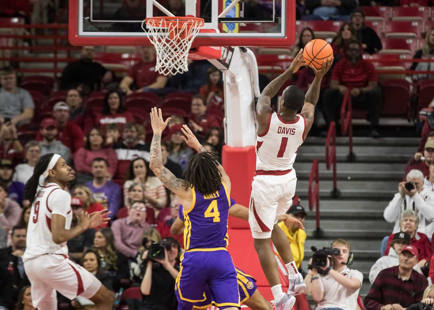 Arkansas Basketball Team In Action