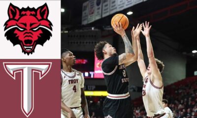 Arkansas State Vs. Troy Basketball Game Action