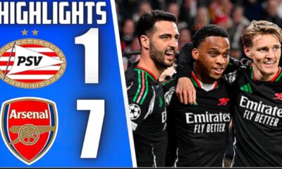 Arsenal Psv Eindhoven Champions League Match Highlights