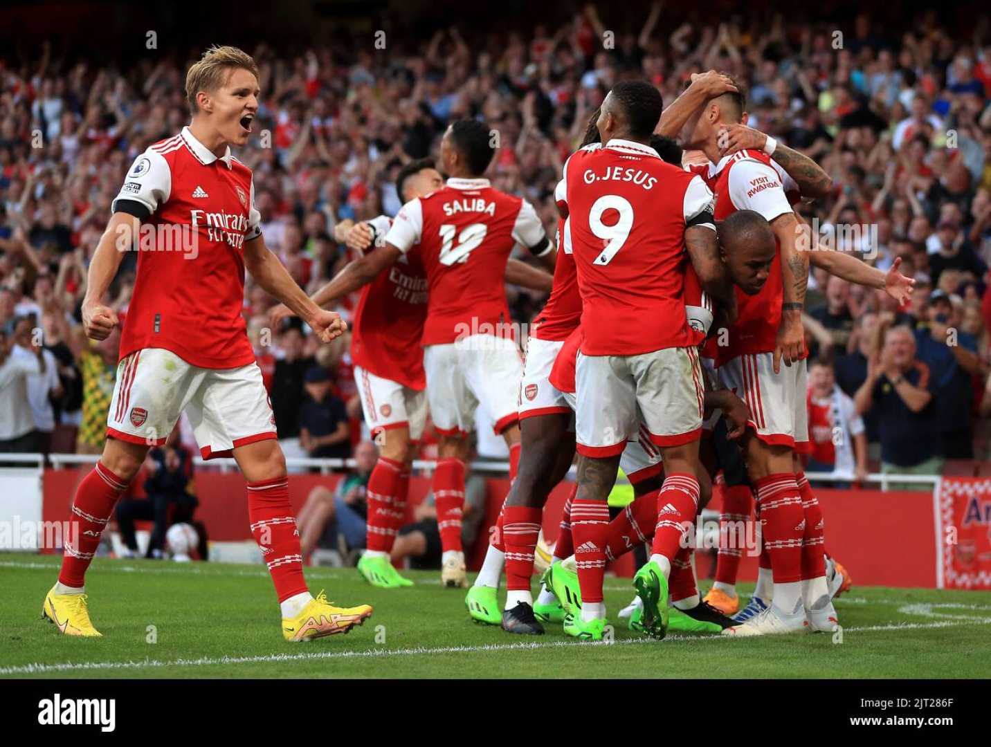 Arsenal Team Celebration Football Match