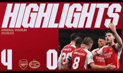 Arsenal Vs Psv Champions League Match Highlights