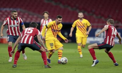 Atletico Madrid Barcelona Soccer Match Metropolitano Stadium