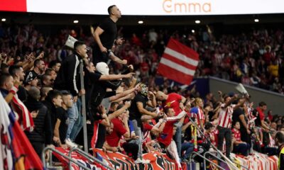 Atletico Madrid Fans At Santiago Bernabéu Stadium