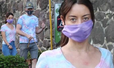 Aubrey Plaza Jeff Baena Wedding Tie Dye