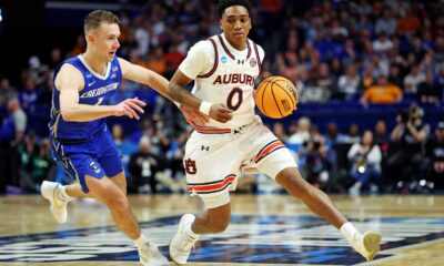 Auburn Basketball Team In Action During March Madness