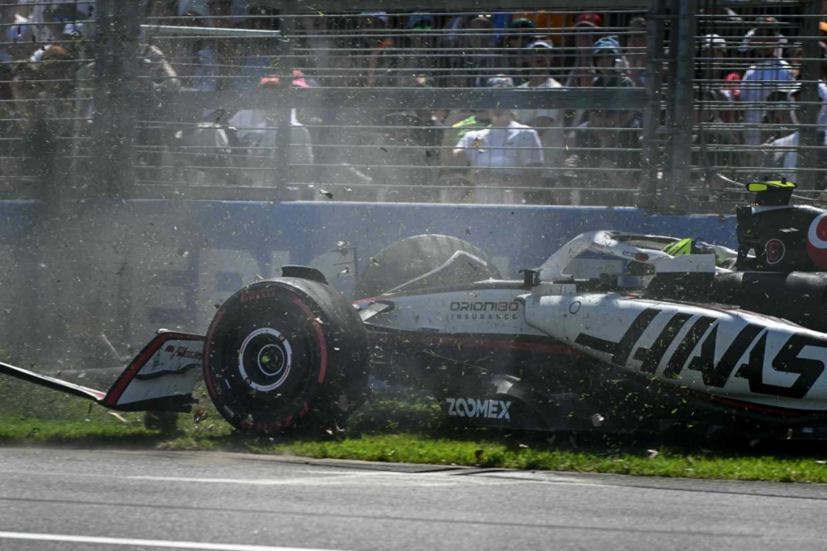 Australian Grand Prix Practice Session Incident