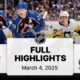 Avalanche Penguins Hockey Game Highlights