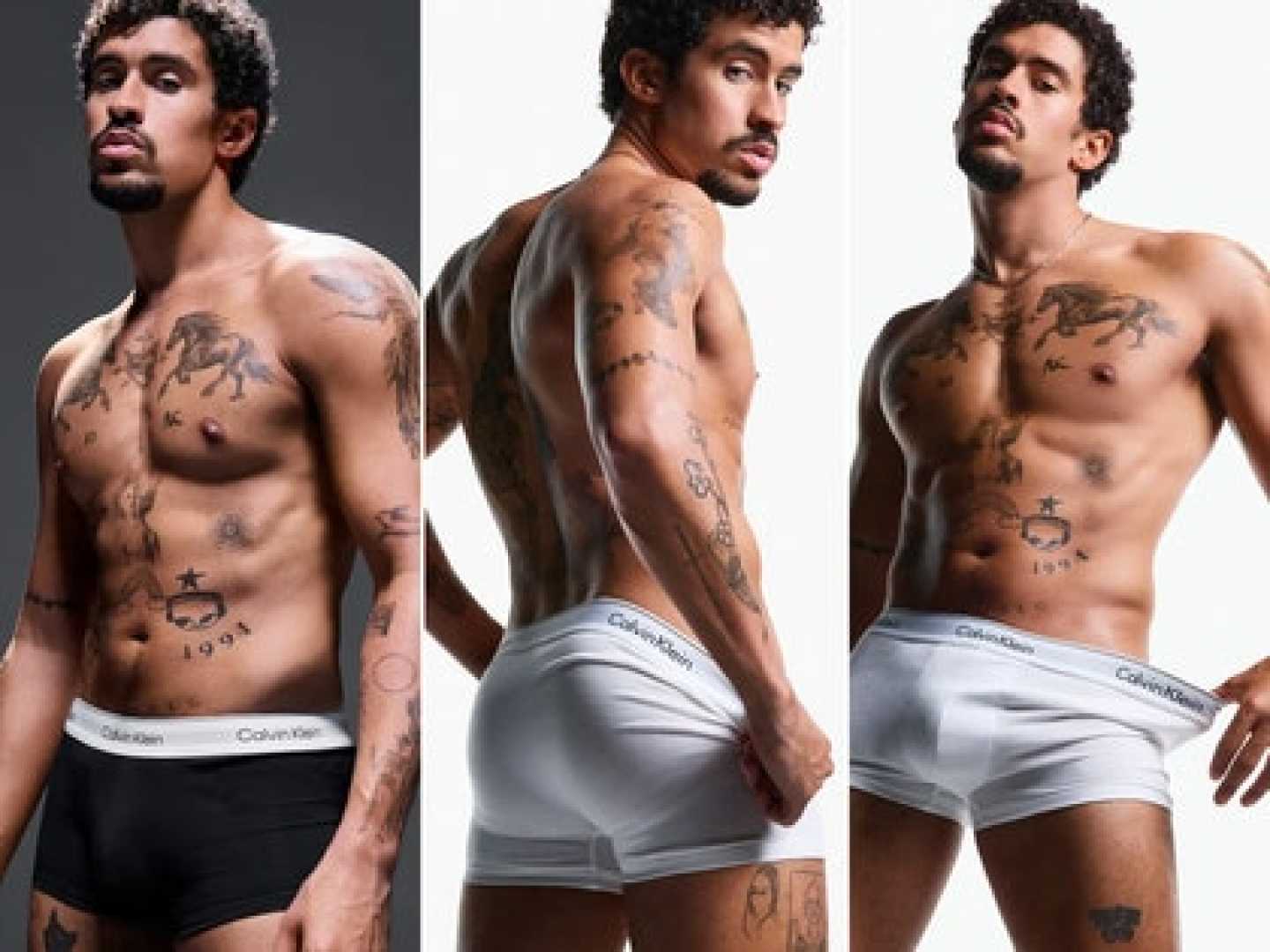 Bad Bunny Calvin Klein Campaign Photoshoot