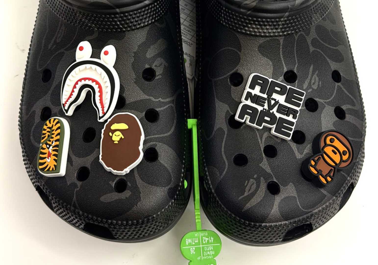 Bape Black Camo Crocs Release Images