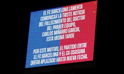 Barcelona Osasuna Soccer Match Postponed