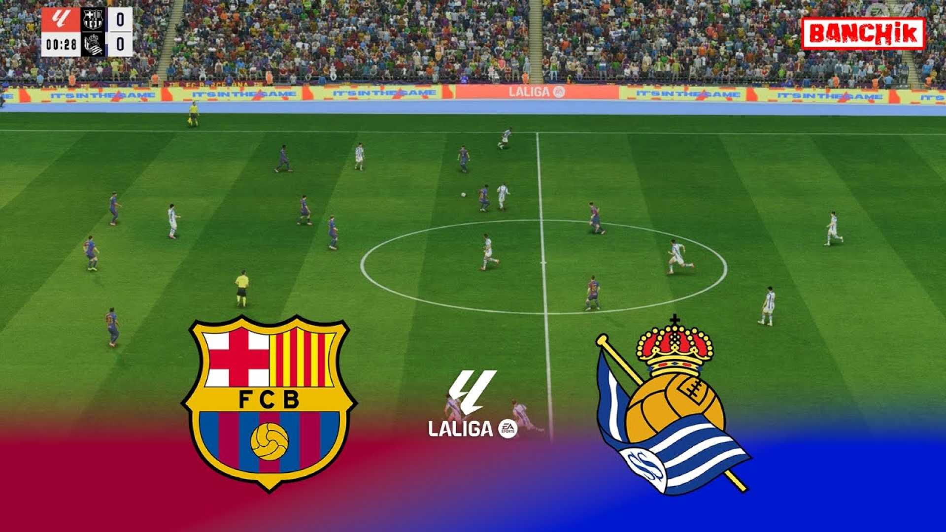 Barcelona Real Sociedad Laliga Match 2025