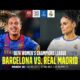 Barcelona Women's Football Match Against Real Madrid