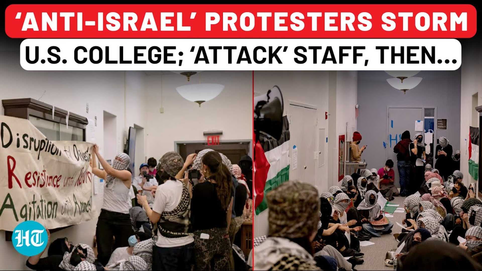 Barnard College Protests Anti Israel Demonstrators