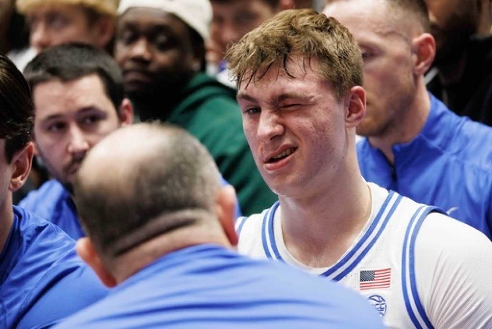 Basketball Player Injury Face Hit