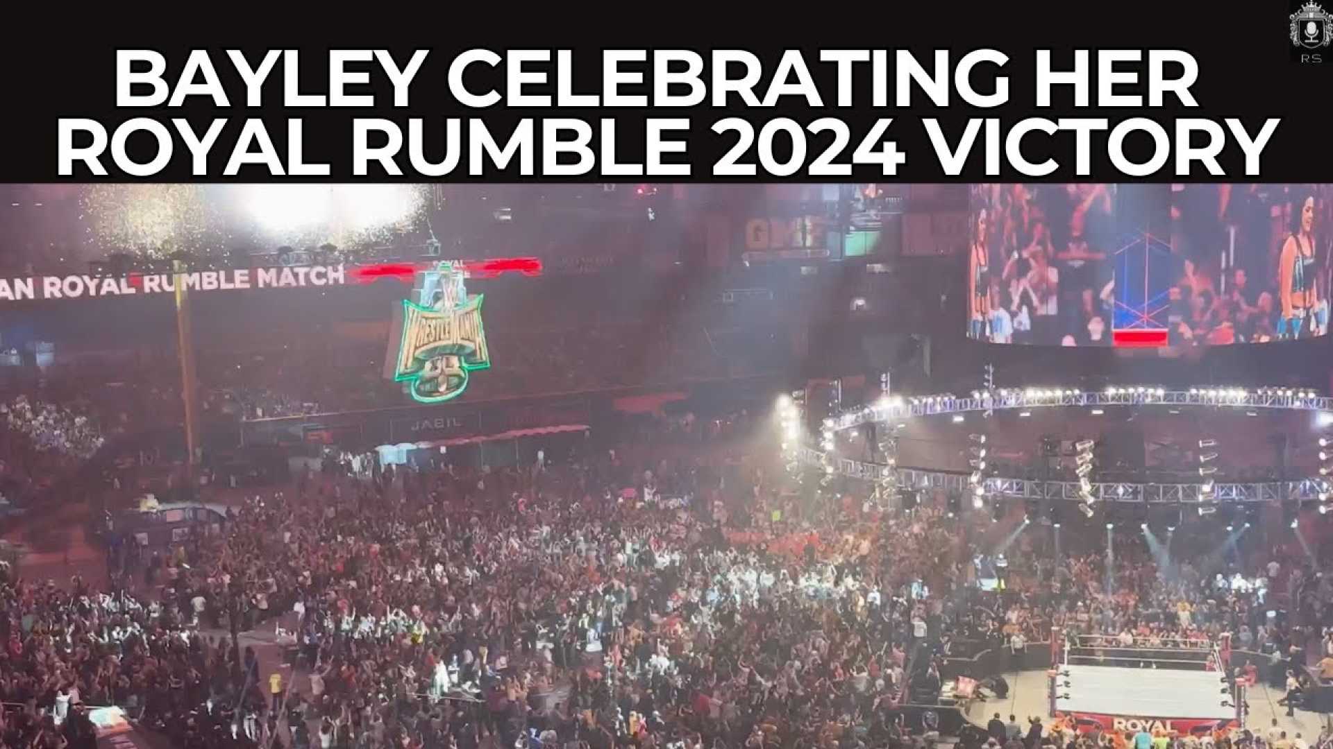 Bayley Wwe Royal Rumble 2024 Victory Celebration