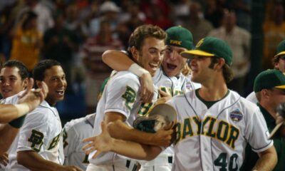 Baylor Baseball Team Celebrating Victory