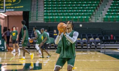 Baylor Basketball Players Practicing March Madness