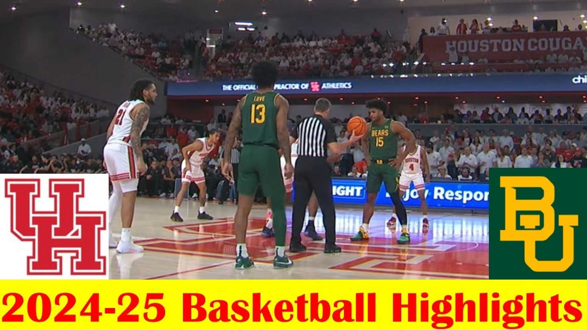 Baylor Vs Houston Basketball Game 2025