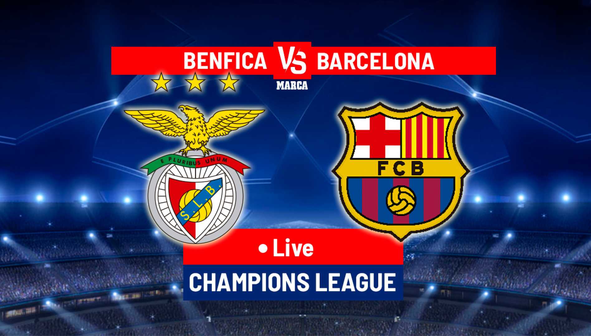 Benfica Vs Barcelona Champions League Match