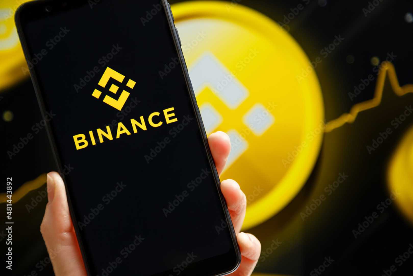 Binance Logo On Smartphone Screen