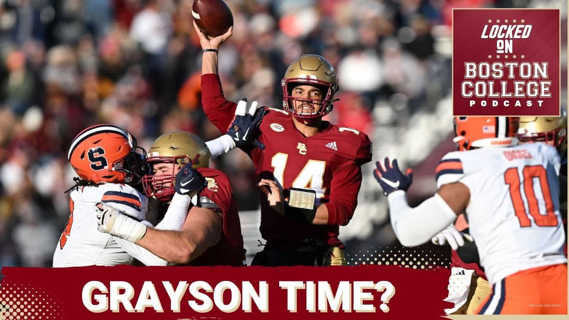 Boston College Football Quarterback Grayson James