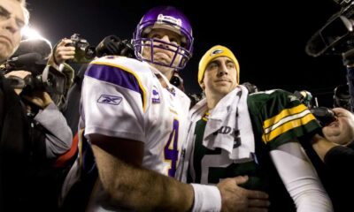 Brett Favre Aaron Rodgers Minnesota Vikings