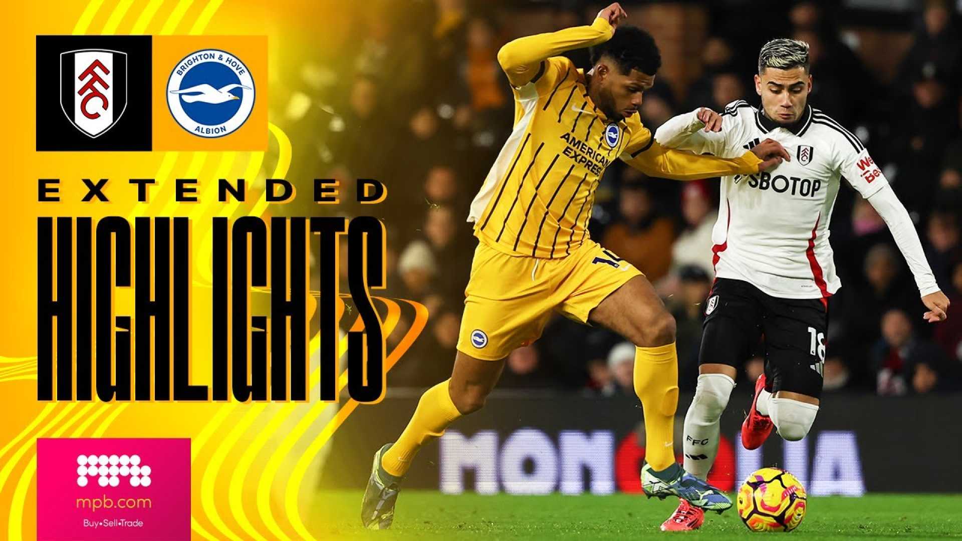 Brighton Vs Fulham Football Match Action