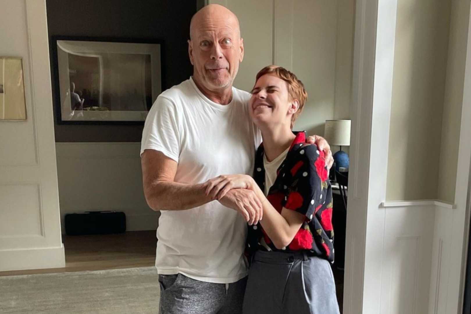 Bruce Willis Tallulah Willis Family Photo