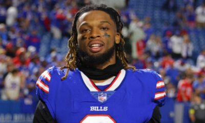 Buffalo Bills Safety Damar Hamlin During Game