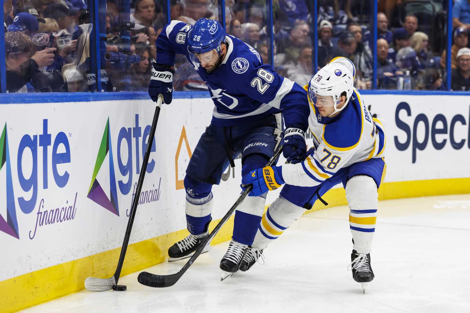 Buffalo Sabres Vs Tampa Bay Lightning Game Action