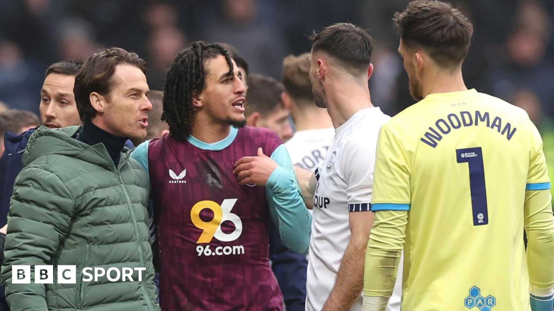 Burnley Preston Fa Cup Match Handshakes