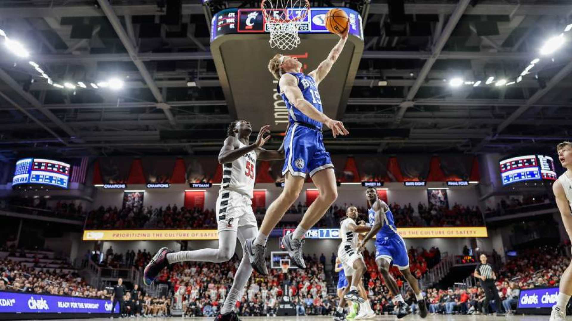 Byu Basketball Game Action Shot