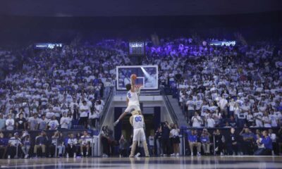 Byu Basketball Team In Action