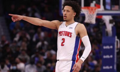 Cade Cunningham Detroit Pistons Basketball Action Shot