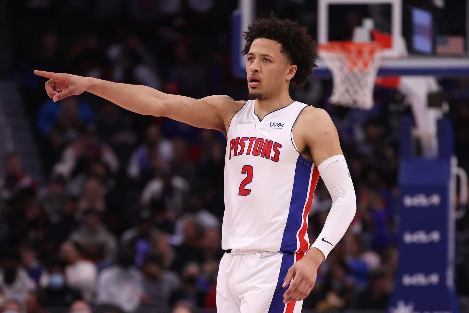 Cade Cunningham Detroit Pistons Basketball Action Shot