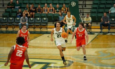 Cal Poly Basketball Team Playing