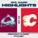 Calgary Flames Colorado Avalanche Nhl Game