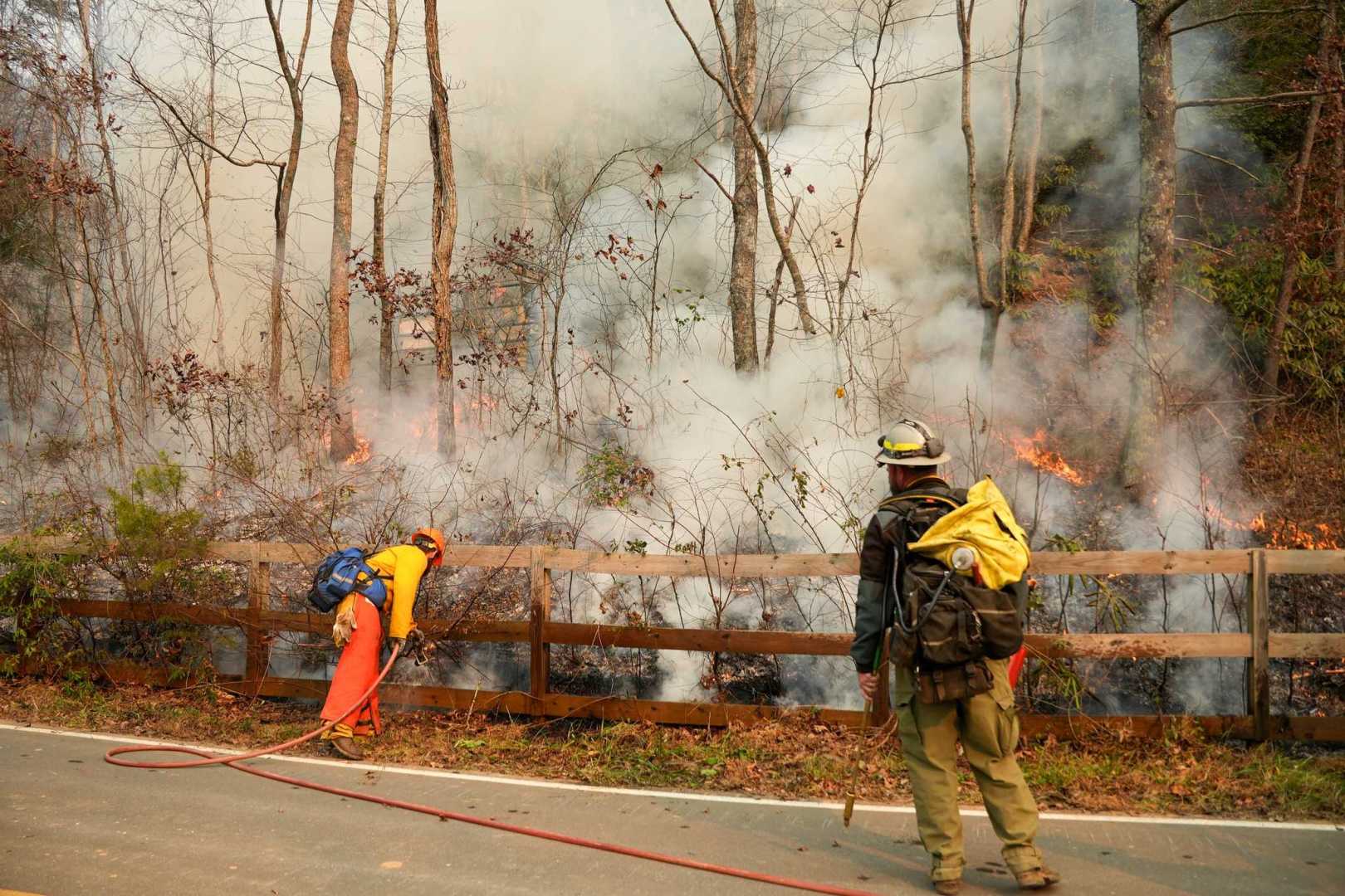 Carolina Forest Wildfire Evacuation Scene