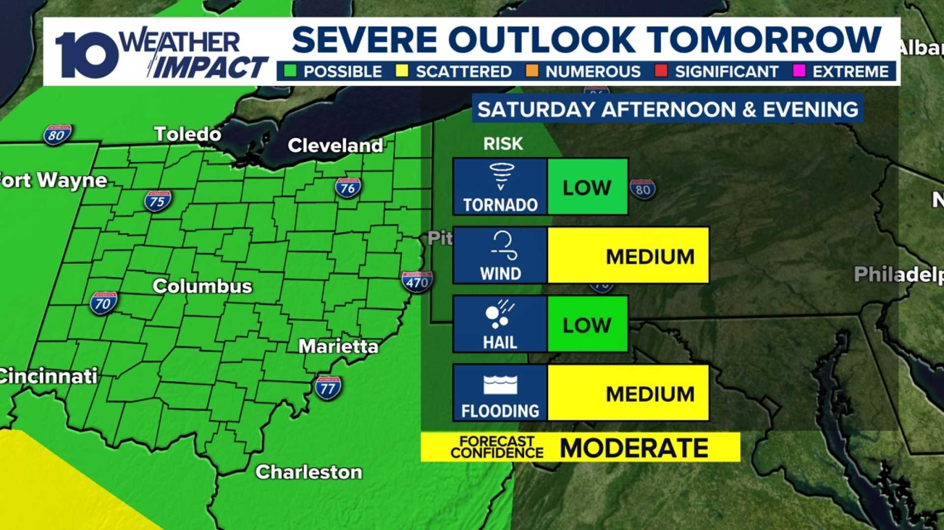 Central Ohio Thunderstorms Weather Forecast