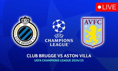 Champions League Match Between Club Brugge And Aston Villa