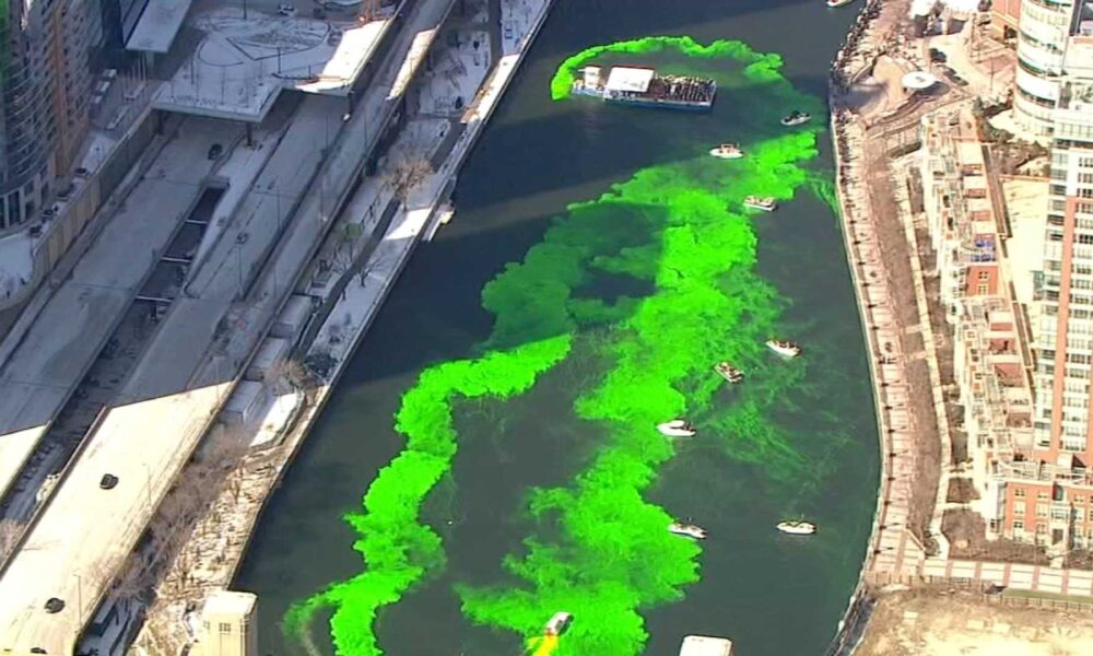 st patricks day chicago and green river