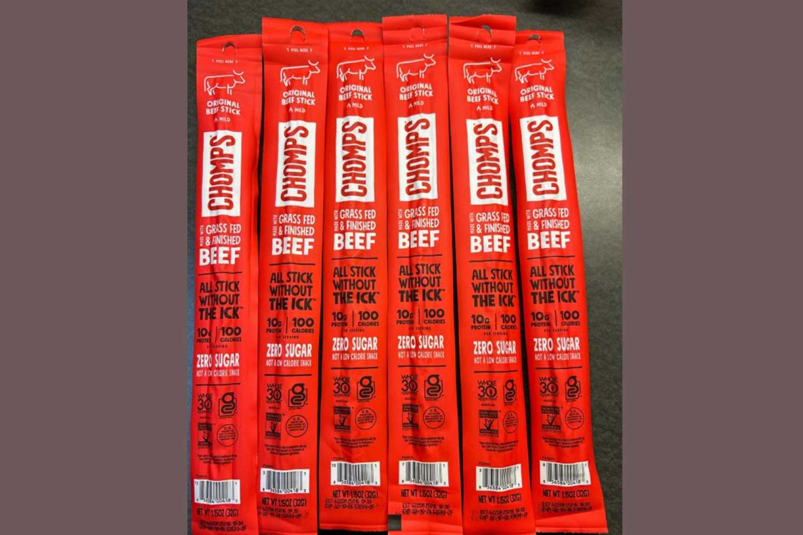 Chomps Beef Stick Recall Metal Contamination Packaging