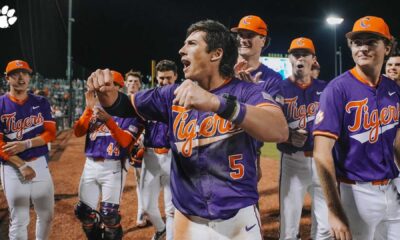 Clemson Baseball Team In Action